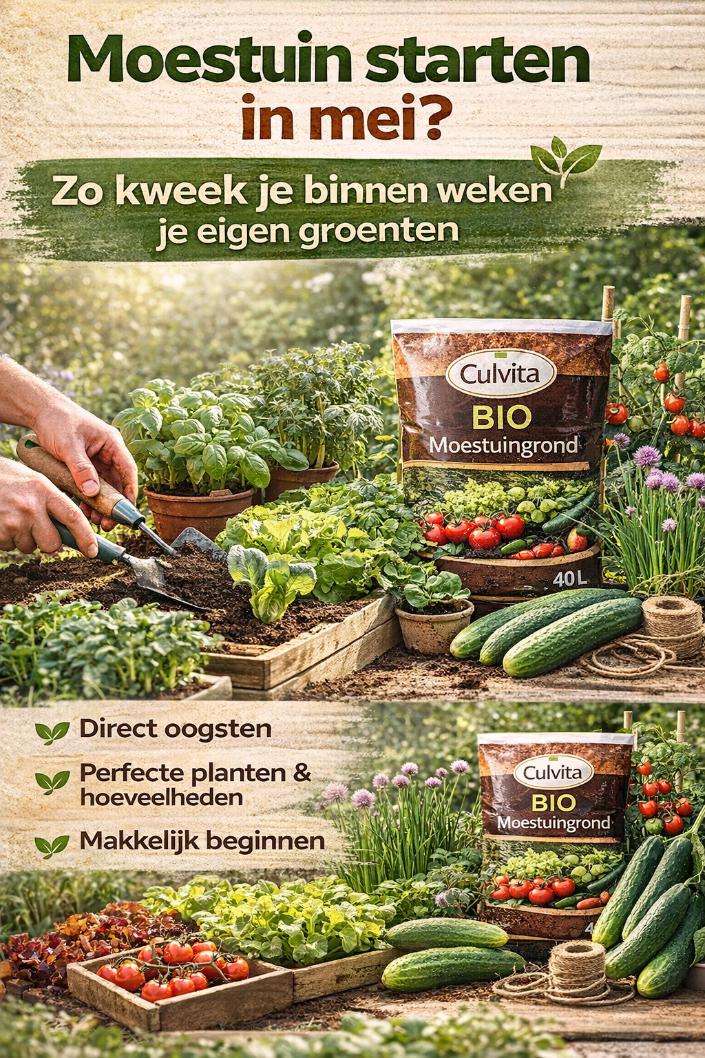 🌱 Start jouw moestuin in mei 🌱