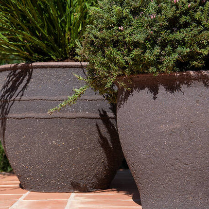 Pottery Pots - Athena - L - Umber Brown