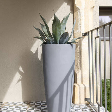 Pottery Pots - Dax - L - Grey