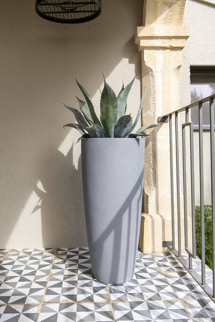 Pottery Pots - Dax - L - Grey