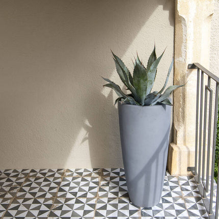 Pottery Pots - Dax - L - Grey