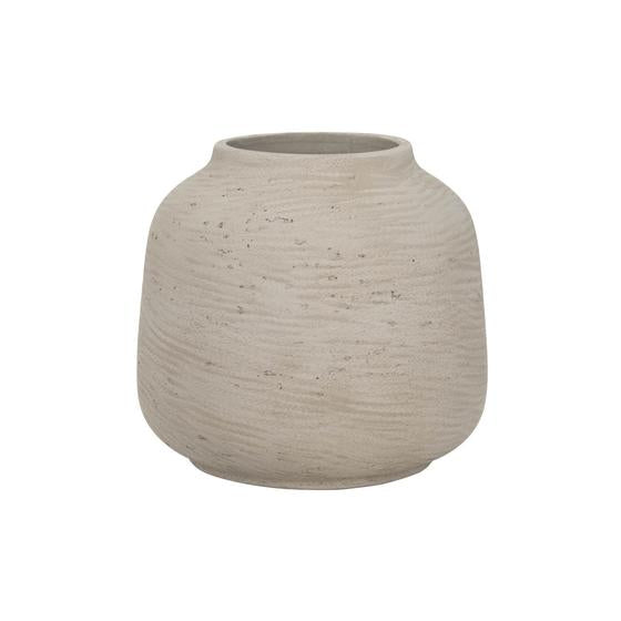Pottery Pots - Jabari - L - Grey Washed