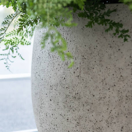 Pottery Pots - Jumbo Orb - S - Beige Washed