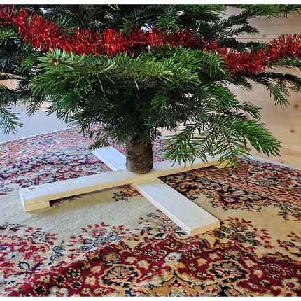 Houten kruis kerstboomstandaard