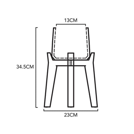 Pottery Pots - Patt (Feet High) - M - Black Washed