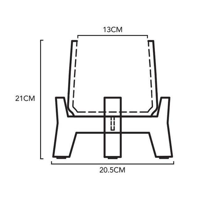 Pottery Pots - Patt (Feet Low) - M - Grey Washed
