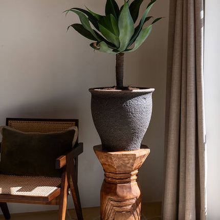 Pottery Pots - Poseidon - M - Umber Brown
