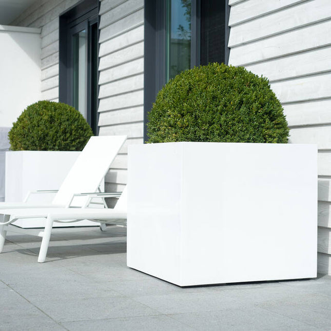 Pottery Pots Plantenbak – Jumbo Middle High M – Glossy White - 70 x 70 x 53 cm