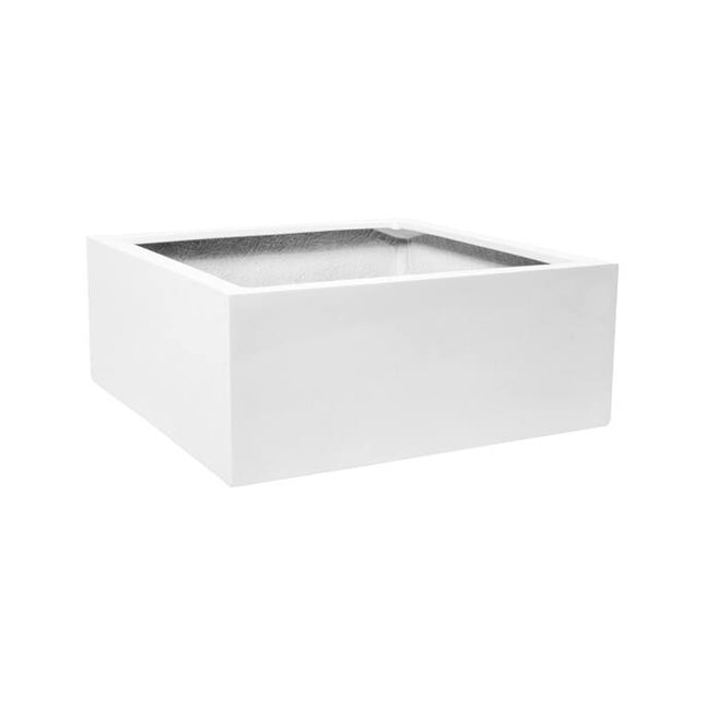 Pottery Pots Plantenbak – Jumbo Low M – Glossy White - 73 x 73 x 25 cm