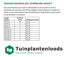 Afbeelding in Gallery-weergave laden, Hoeveel bamboe per strekkende meter?
